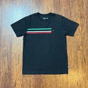 Y2k Cookies SF Black T-Shirt With Stripes